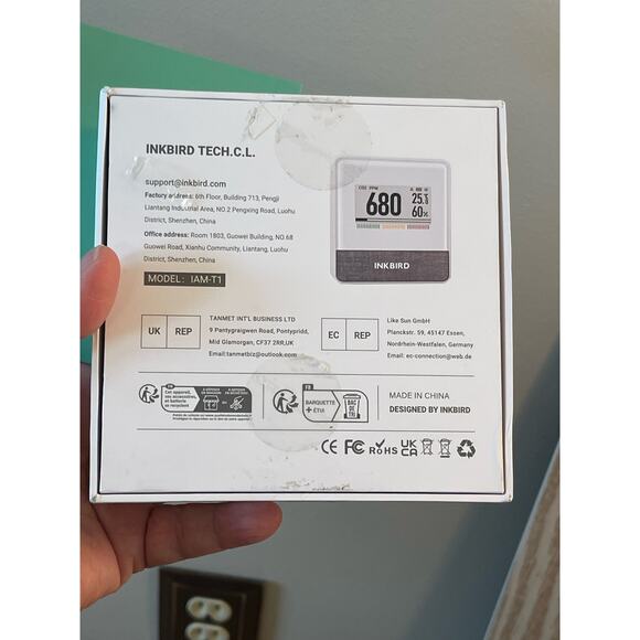 NEW OPEN BOX INKBIRD CO2 Detector Bluetooth Indoor Air Quality Monitor IAM-T1 - Picture 3 of 5